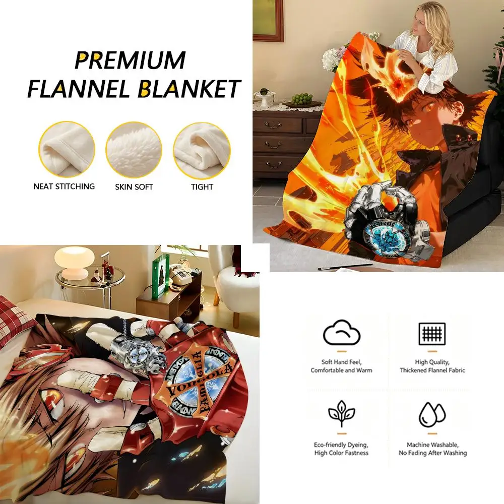 Anime K-Katekyo H-Hitman R-Reborn Throw Flannel Blanket, Soft Warm, Durable & Washable cute Cool