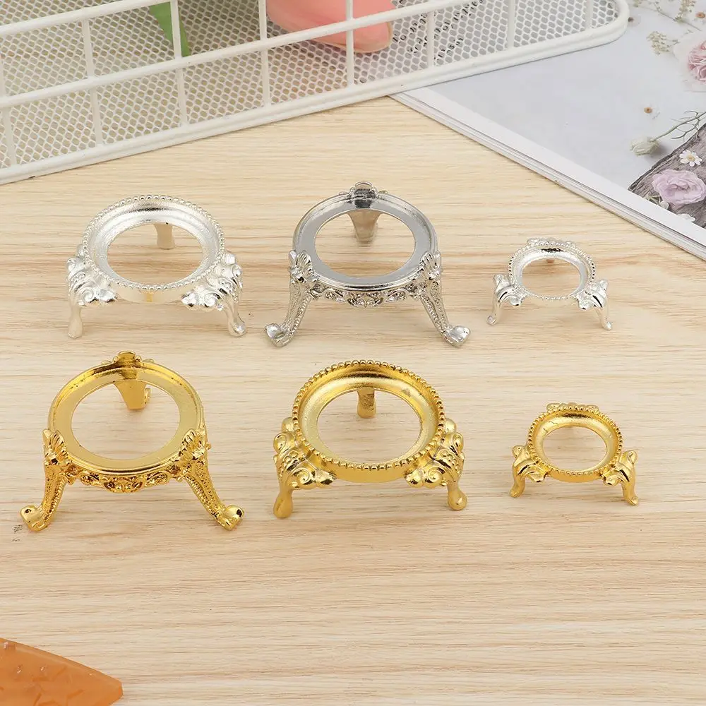 Crystal Ball Holder European Style Metal Display Stand Glass Sphere Base Egg Support Office Desktop Ornaments Photography Props