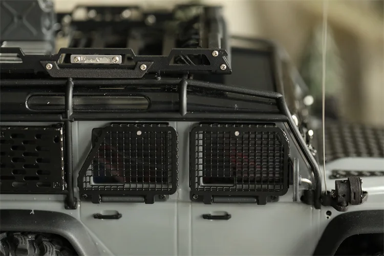لسيارة زاحفة 1/18 Rc Traxxas Trx-4m Defender معدنية قابلة للطي لأعلى ولأسفل نوافذ/نوافذ واقية
