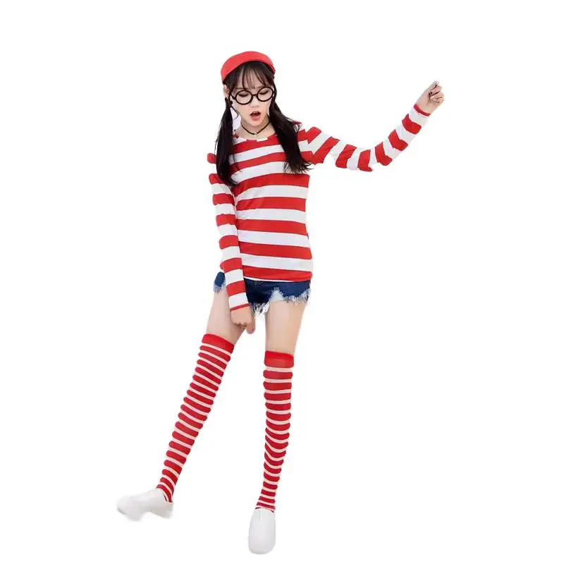 Loween pai-filho combinando inteligente wally anime cosplay roupas de casal material de poliéster traje tradicional chinês