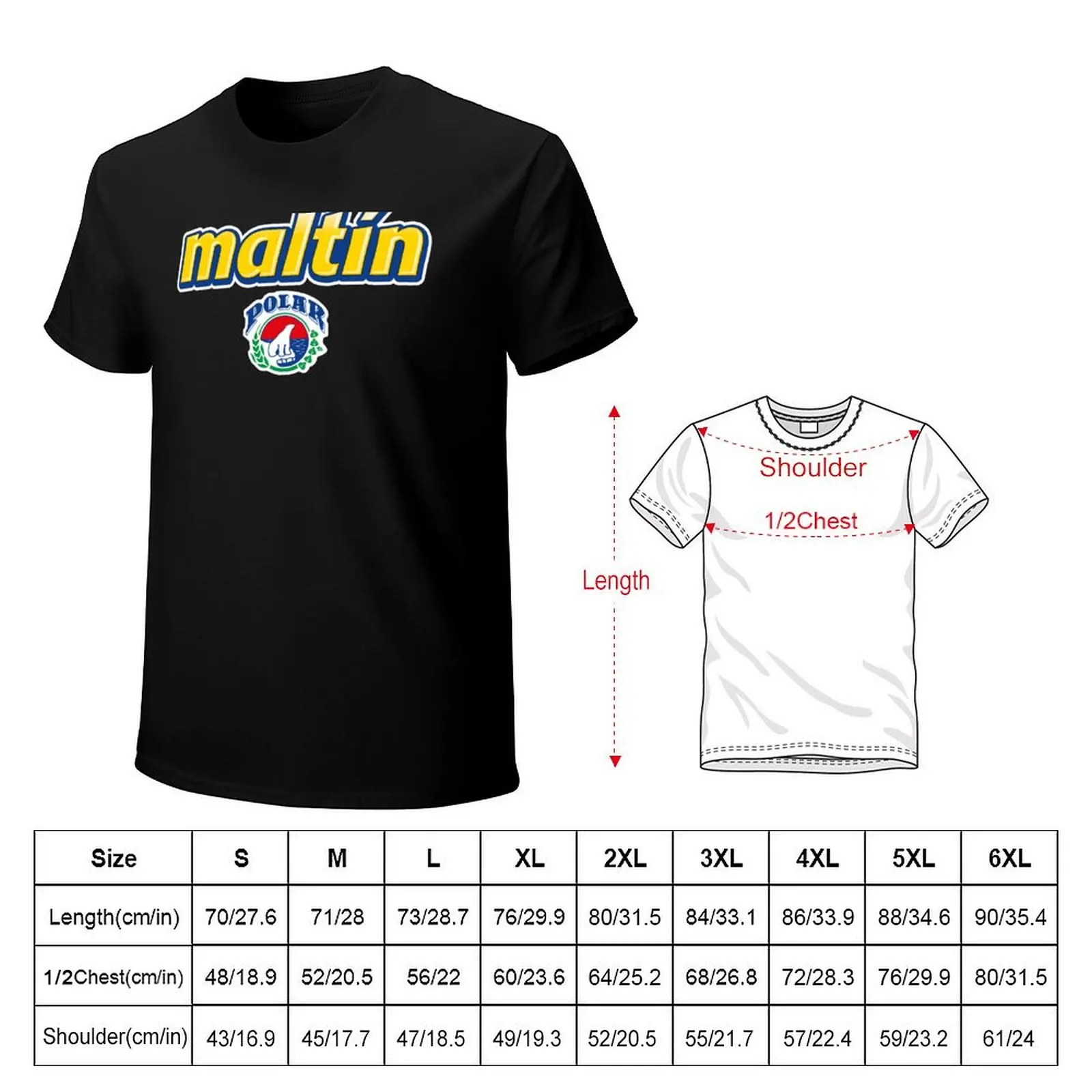 Maltín Polar T-Shirt Plus Size Basic Cotton T-Shirt