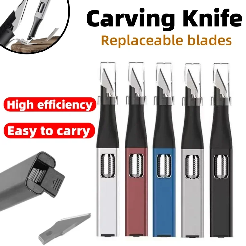 نحت سكين اكسبرس فتح علبة اليدوية ورقة قطع DIY ختم نحت أداة سكّين متعدّد الاستخدامات البوق حساب اليد نحت سكين #1