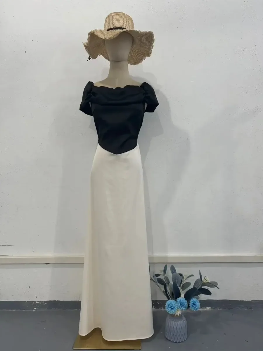Jalabiya Party Women Dress Summer Square Collar Ramadan marocco Dubai abaya caftano Islam Vestidos Arab Eid Dresses abito lungo
