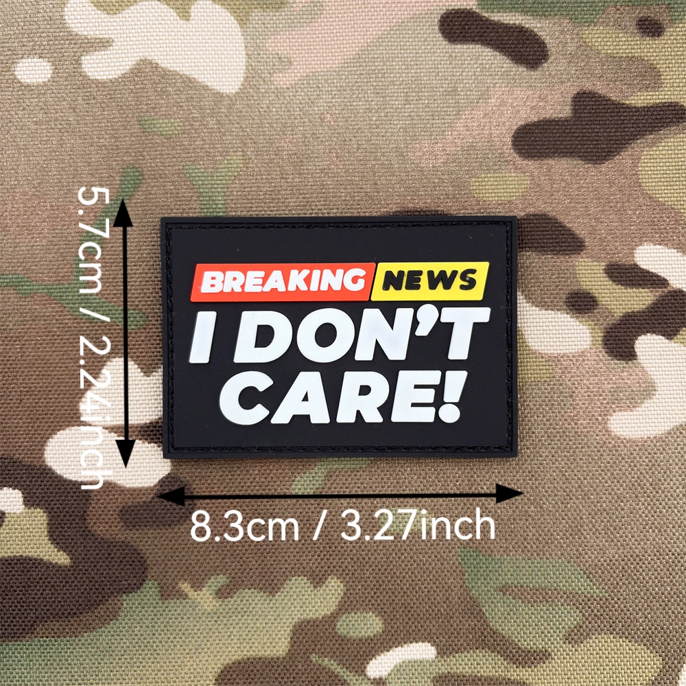 A Text Pattern Pvc Material Morale Patch Sticker Badge Patch, with a Glow-In-The-Dark Effect, Perfect for Use on Armbands, Backpacks, and Tactical Vests, Clothing Decoration Embroidery Patches, Soft Rubber