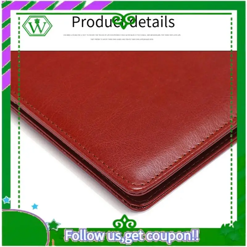

Reliable-A4 PU Padfolio File Folder Portfolio Business Document Holder Metal Clipboard Pad Document Organizer Holder