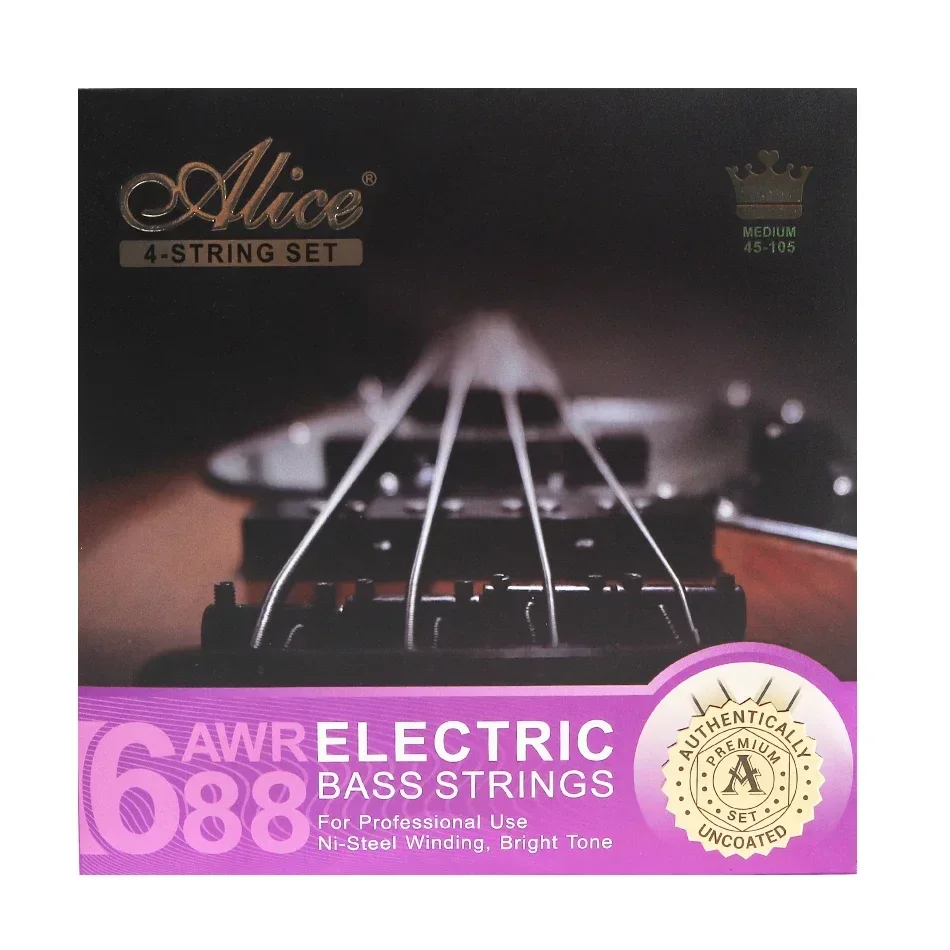 Alice AWR688 Electric Bass Strings For 4/5-Strings Bass Professional Use Medium Ni-Steel Winding Bass Accessories