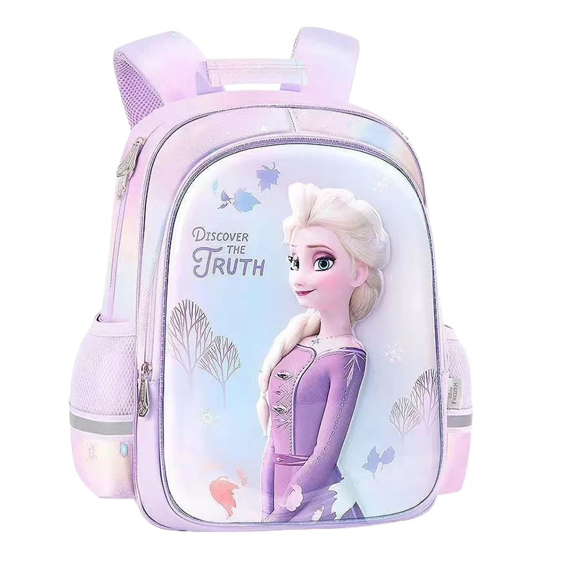 

Disney Frozen Elsa Princess Girls School Backpack Lightweight for Kids Children Kawaii Elementary Grades 1-2-3 Book Bag Blue