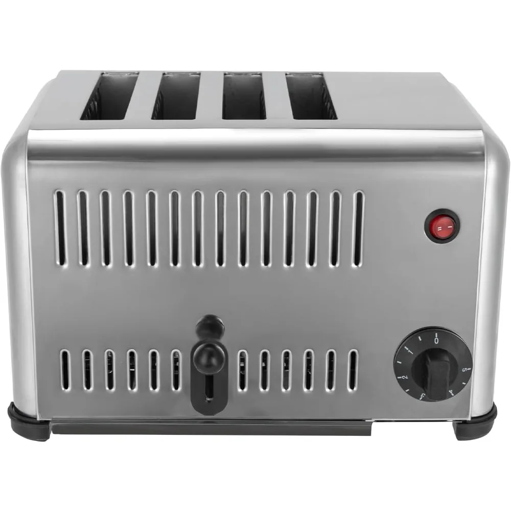 Bread Baking Machine, 4-Slice Pop-up Stainless Steel Baking Machine, Bread Baking Machine Machine with Timing Function