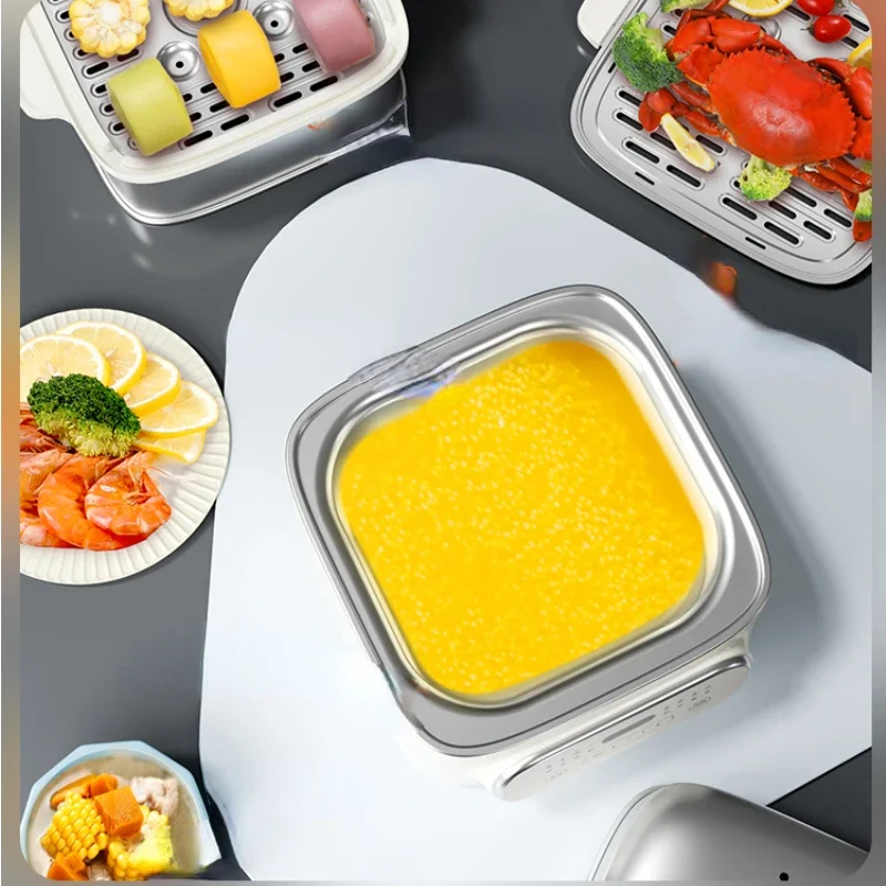 Stainless Steel Steamer Electric Steamer Multi-Functional Household Small Multi-Layer Large Capacity Steam Pot Cooking Pot