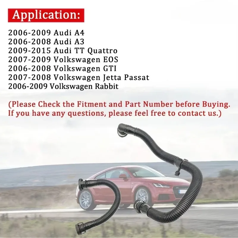 06F103221E 06F103235 для Audi A3 Seat Leon VW Golf Jetta 2,0 Вентиляционная труба картера Вентиляционная труба Клапан Вентиляционный шланг Труба