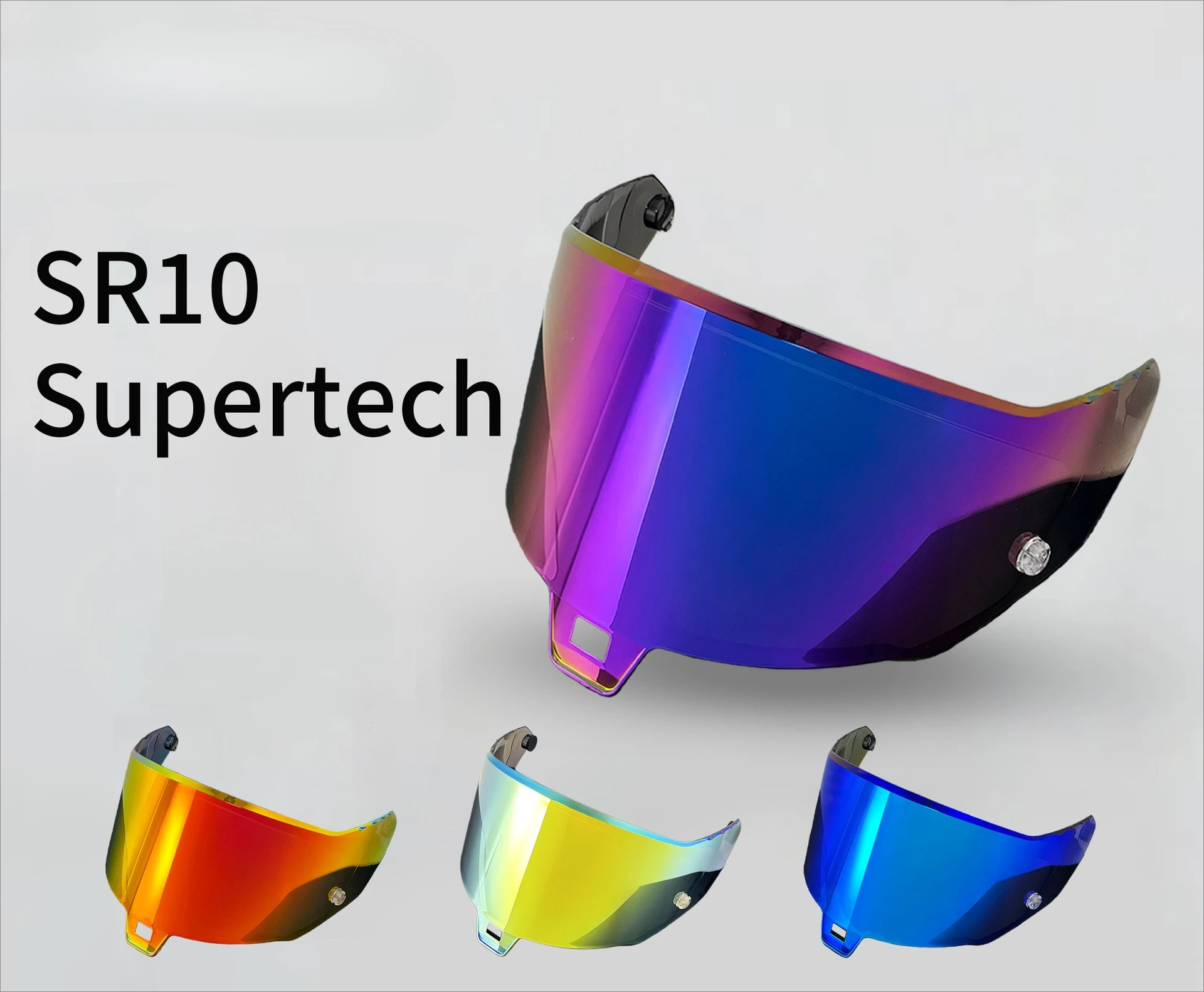 Lente para Casco SR10 de Alpinestars, Película Electrochapada Multicolor que Cambia de Color de Día y de Noche, Espejo para Casco de Motocicleta SR10