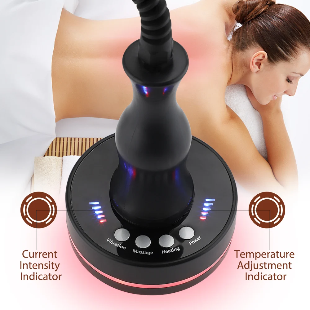 Electric Meridian Brush HeatingVibration Gua Sha Device Micro-current Electric Meridian Massage Brush for Full Body