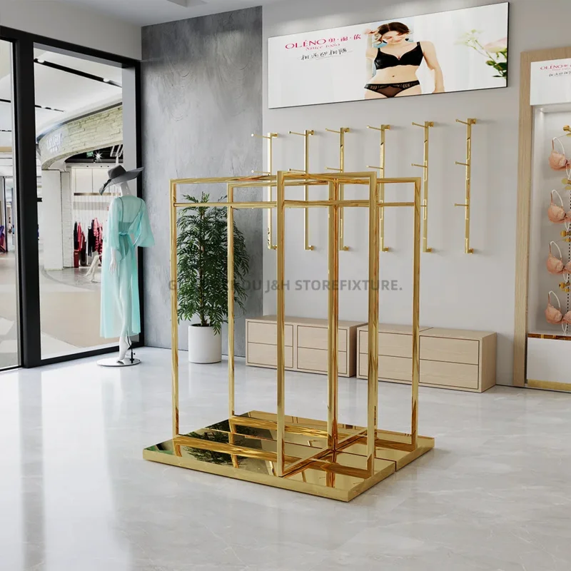 custom.Quality Custom Display Rack Hanger Metal Display Shelves Showroom Popup Stand Retail Underwear Store