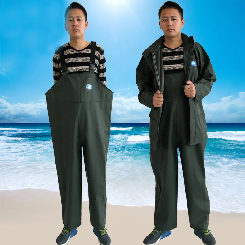 

Waterproof Overalls Rain Pants Car Wash Vegetable Cleaning Overalls Thick Plastic Rain Suit for Adults Home Daily Use