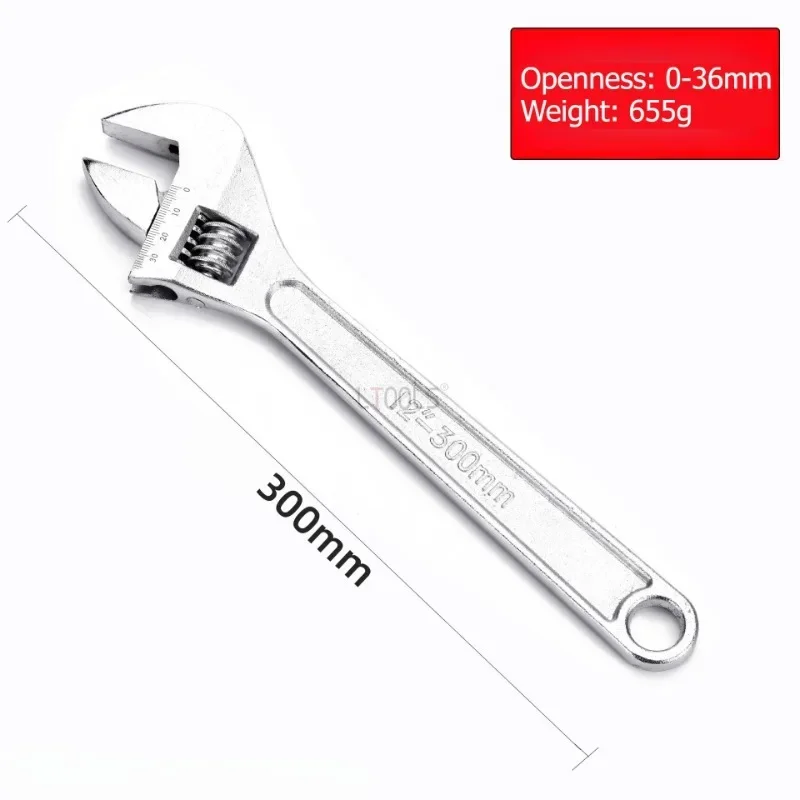 Multifunctional Carbon Steel Double End Wrench Multi Sized and Versatile High-precision Clear Scale Adjustable Wrench Hand Tools