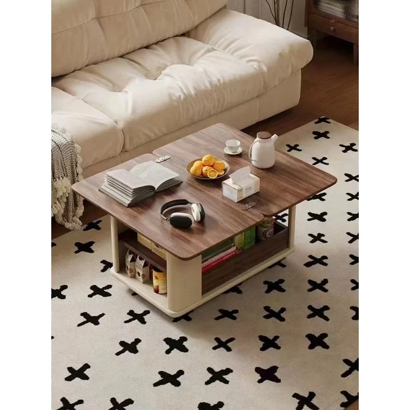 Sofá da sala de estar antigo multifuncional mesa de chá mesa de centro de canto de armazenamento