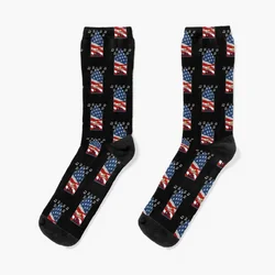 4th July Organ American Flag Church Organist Socks set shoes New year's basketball Male Socks Women's