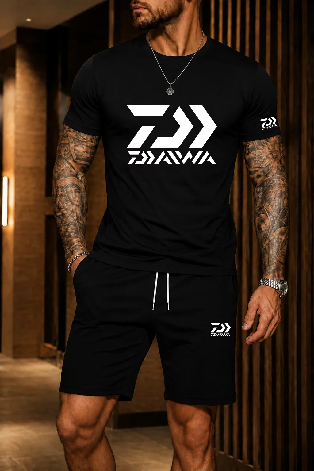 2026 Nouvelle Collection Été Modieuse Ensemble Court en T-Hemp pour Homme, Style Décontracté