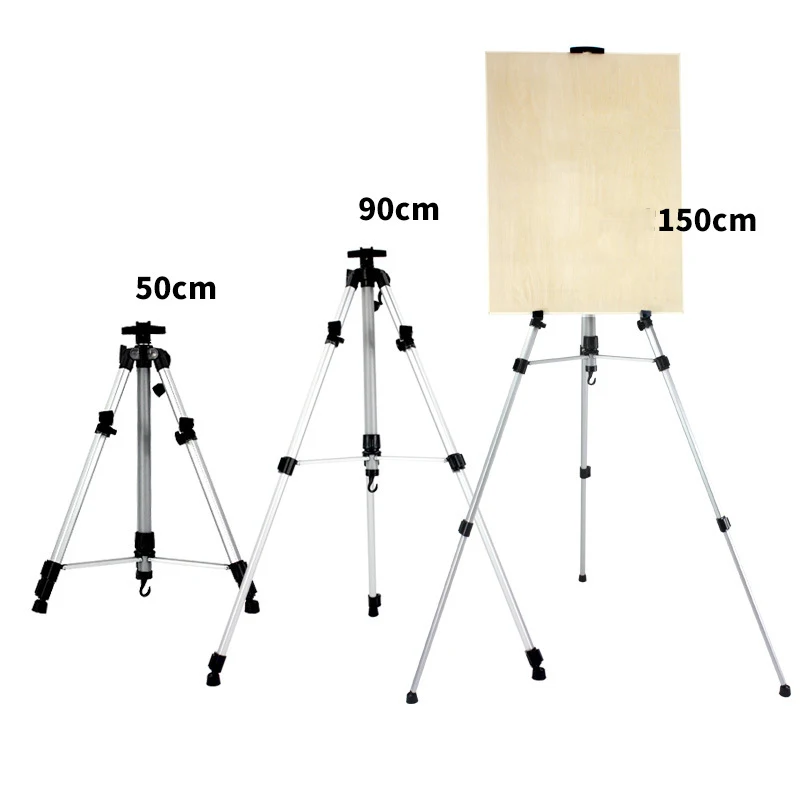 Professional Aluminium Alloy Painting Easel Colored Folding Easel Artist Adjustable Tripod Stand Display Art Supplies