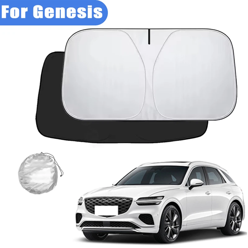 

For Genesis G70 G80 G90 GV60 Car Windshield Sunshade Cover Front Window Sun Shade Visor Car Interior Accessories UV Protection