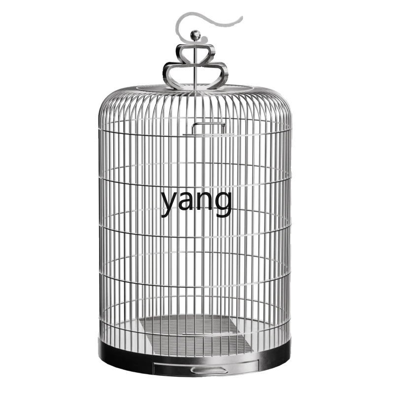 

LMM stainless steel bird cage portable out round parrot cage