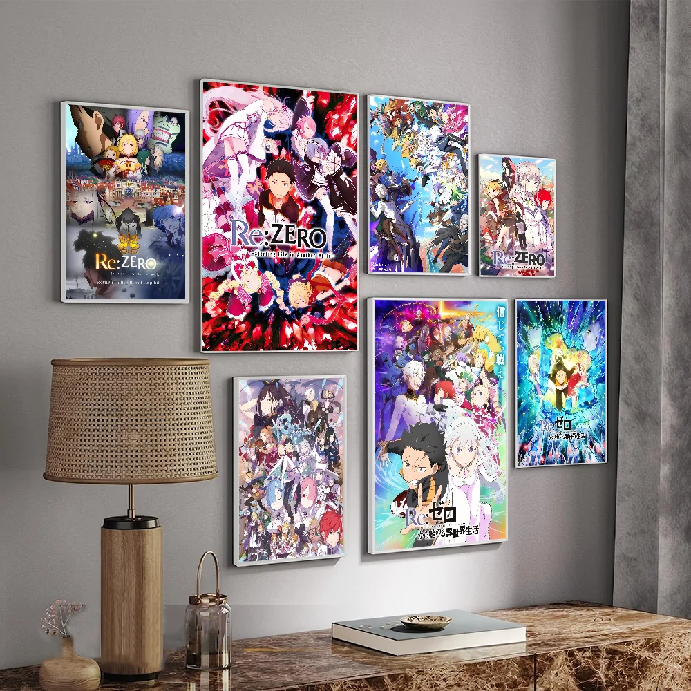 

Japan Anime Re Z-zeroES DIY Sticky Poster Fancy Wall Sticker For Living Room Bar Decoration Wall Decor