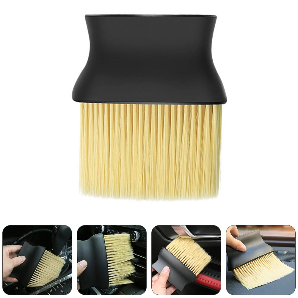 

Vehicle Cleaning Brush Cars Air Outlet Sweep Dust Conditioner Vents Yellow Cleaner