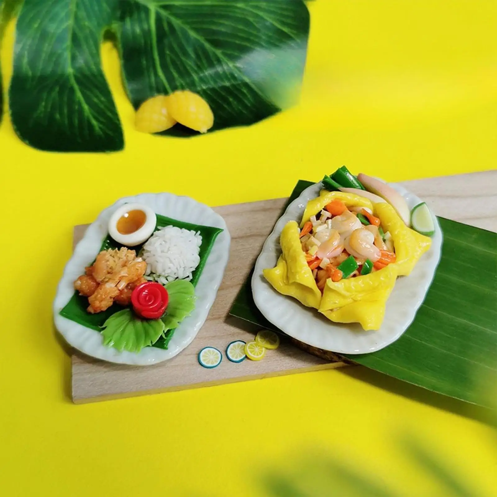 Jouets alimentaires pour maison de poupée, nourriture de cuisine, accessoires portables pour maison de poupée pour l'extérieur,