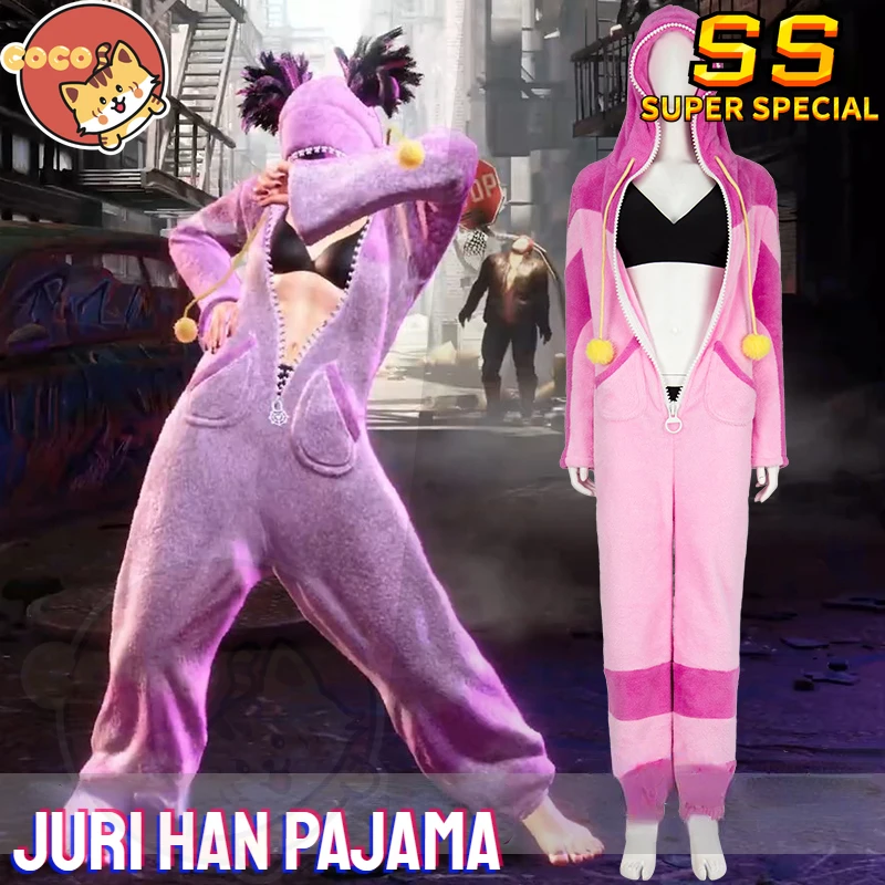 Juri han pyjama cosplay kostüm spiel cosplay han juri kostüm halloween mädchen cos pyjama juri cosplay cocos-ss