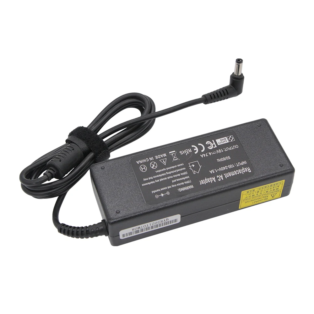 Adaptador de alimentação para carregador de laptop, 19v 4.74a 90w para asus toshiba lenovo adaptador x53e k55n k52f k53s k53sv a53e n56vj k53e k55a