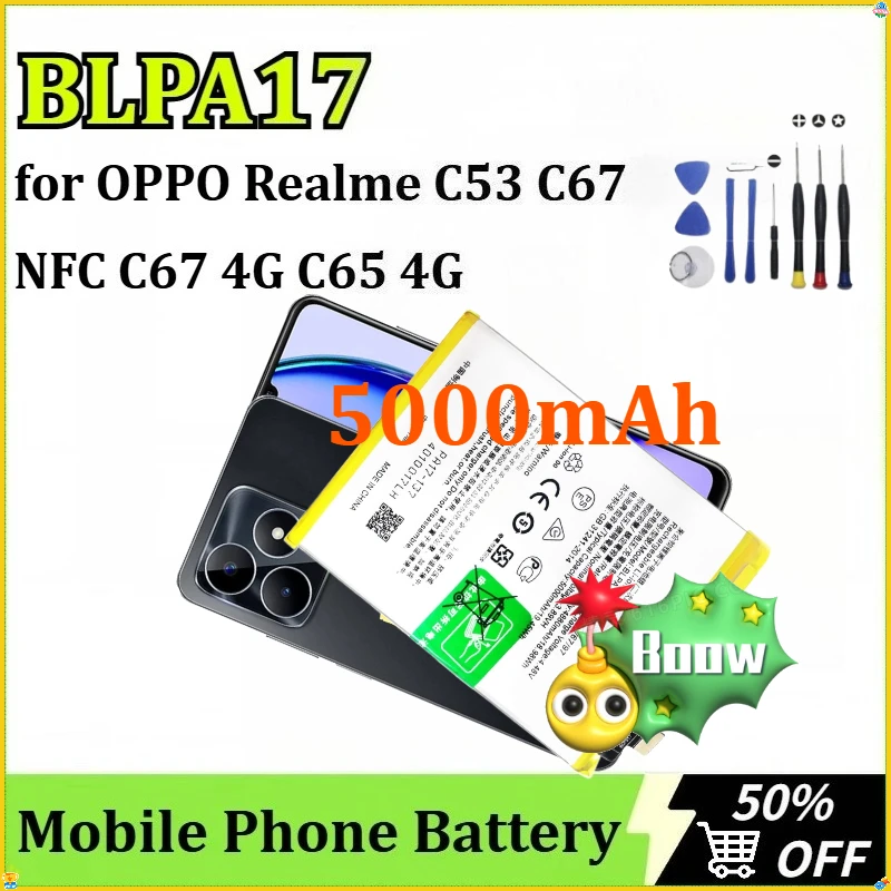 for-oppo-realme-c53-c67-nfc-c67-4g-c65-4g-new-replacement-battery-tools-high-capacity-mobile-phone-battery-blpa17-5000mah