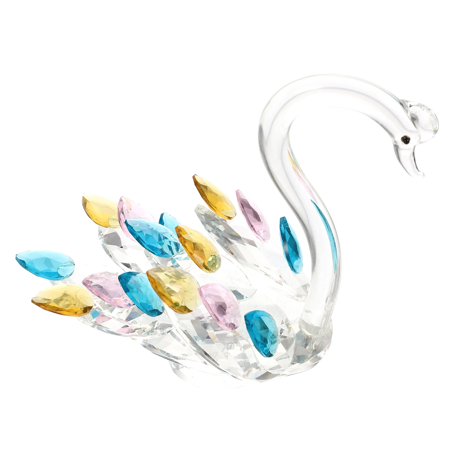 

Creative Crystal Swan Statue Unique Delicate Home Car Tabletop Decor Perfect Gift for Mother Wife Friends Teachers Trainers