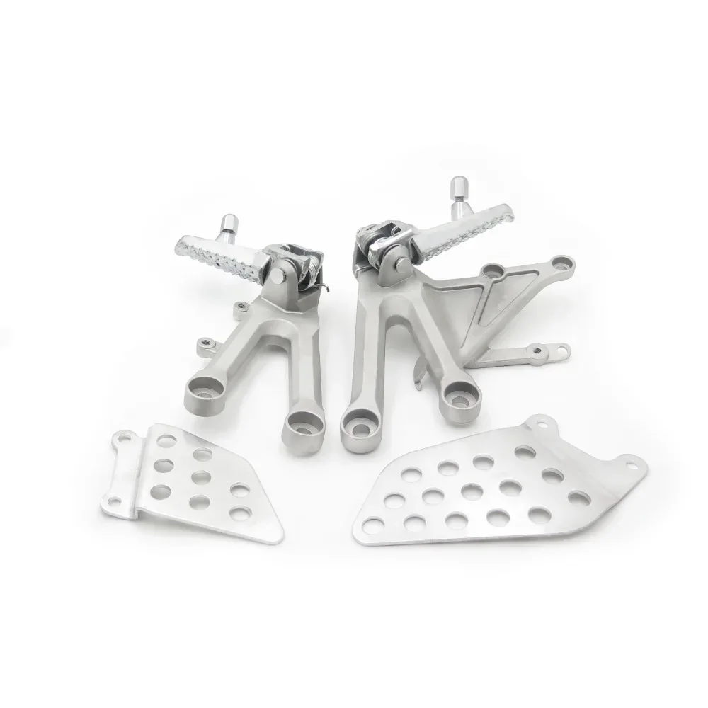 

Silver Motorcycle Front Rider Foot Pegs Bracket for Honda CBR1000RR 2004-2007 POLISH