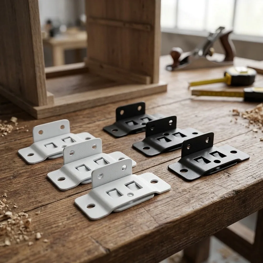 For Home DIY Projects Furniture Connector Cabinet Repair for kit Two-in-one Structure 1.2mm Thick Metal Pre-drilled Holes
