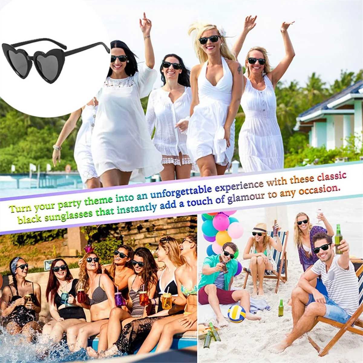 A11I свадебные солнцезащитные очки в форме сердца, очки для девичника, подарки для подружки невесты, жениха, черные A11I свадебные солнцезащитные очки в форме сердца, очки для девичника, подарки для подружки невесты, жениха, черные