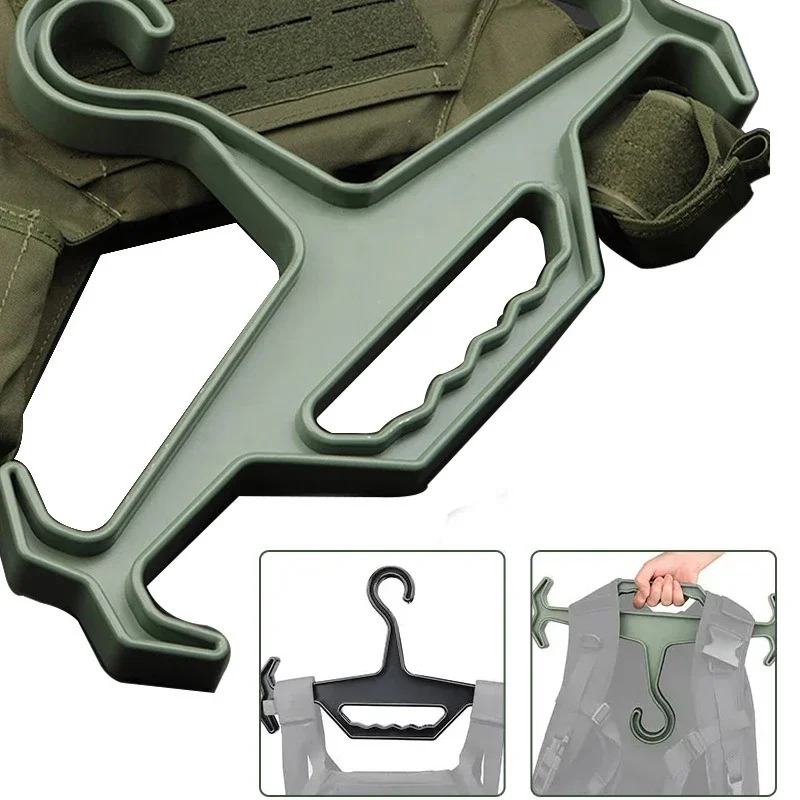 

Coat Vest Hanger Heavy Duty Storage Organizer Multipurpose Strong Plastic Portable Airsoft Gear Paintball Survival Equipment