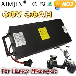 16S8P 60V 30Ah For Harley electric motorcycle lithium battery Waterproof Two Wheel Foldable Citycoco Electric Scooter Bicycle