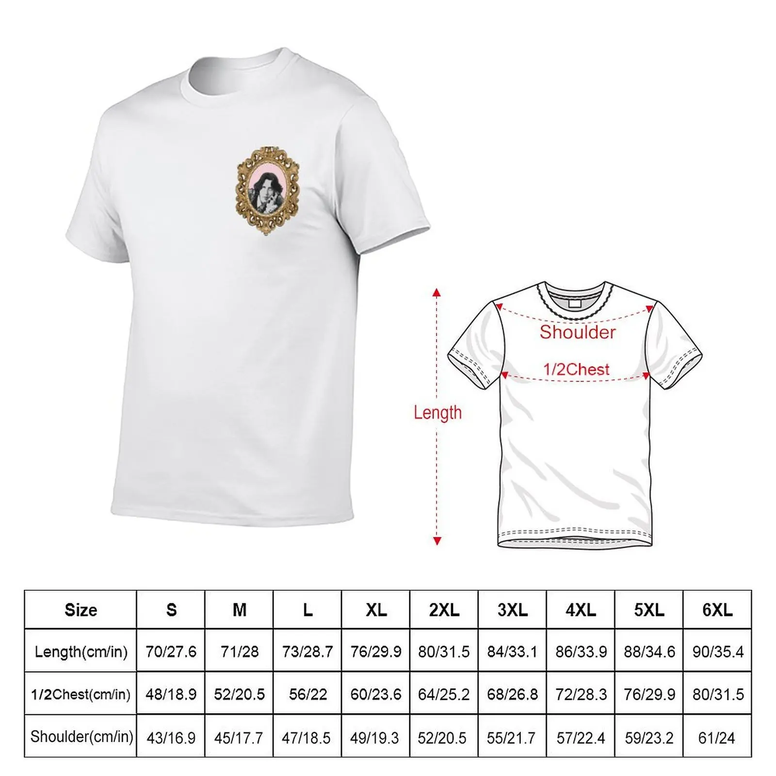 Oscar Wilde a la Millennial Pink T-Shirt man t shirts for men men t shirt cotton 100% T-Shirt