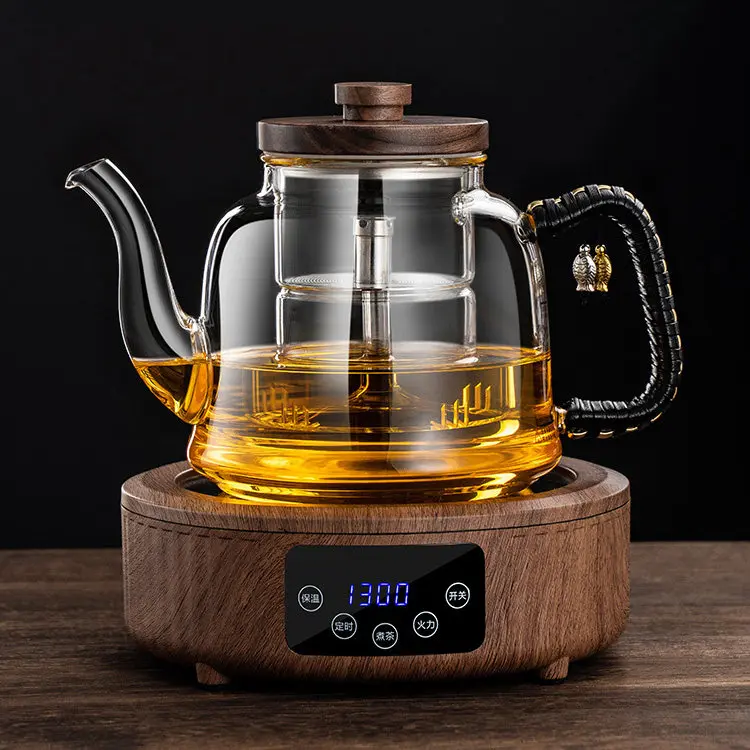 Electric ceramic stove special boiling water tea maker, glass teapot for home use, steam health pot