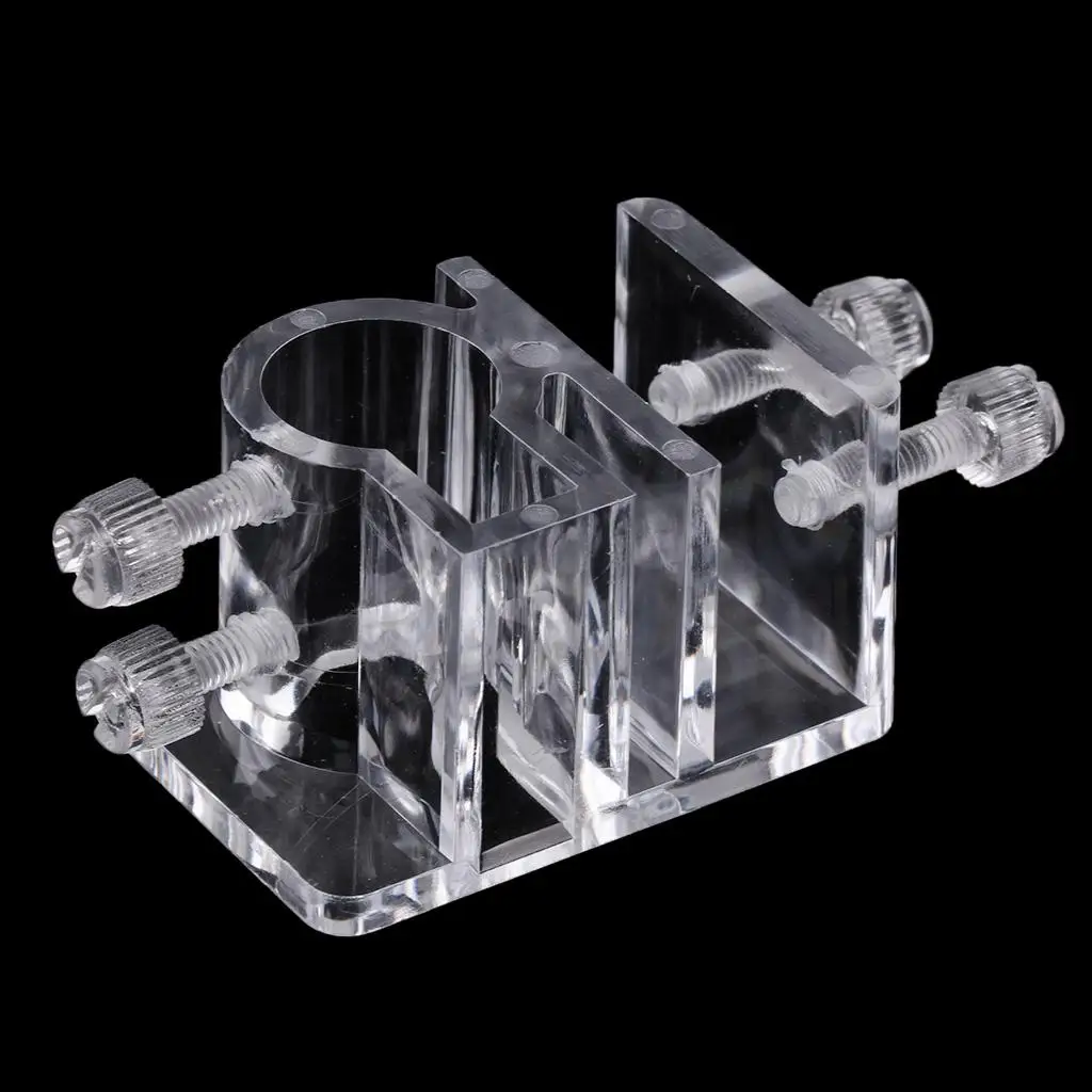 Soporte acrílico para manguera de bebedero gato perro - Abrazadera - imagen 2