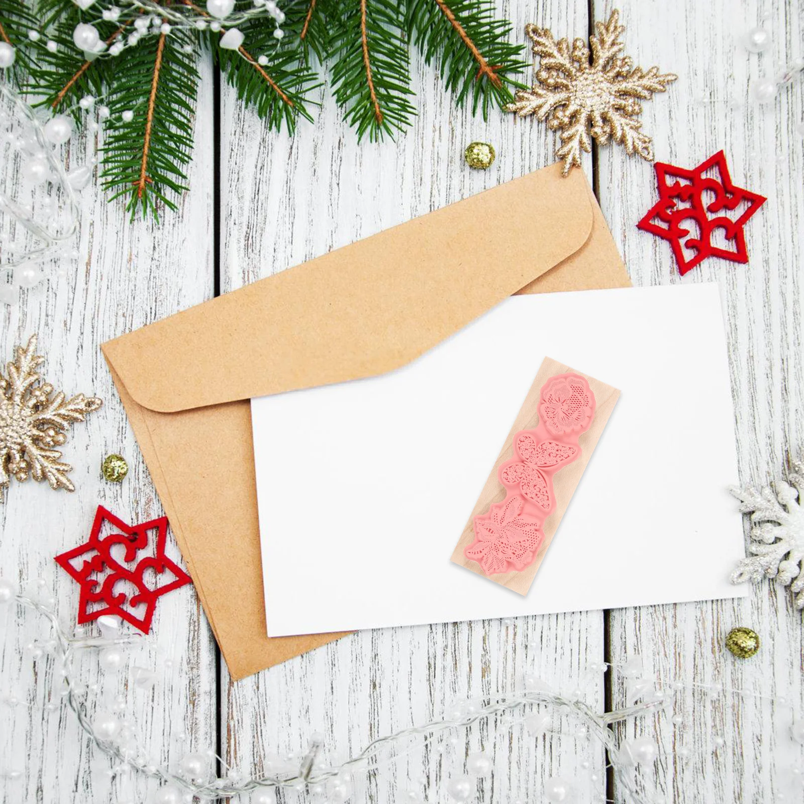 

Creative Wooden Diy Craft Scrapbook Journaling Planner Decorative Flower Pattern Durable Wood Stamp Tool For Kids Teens Art