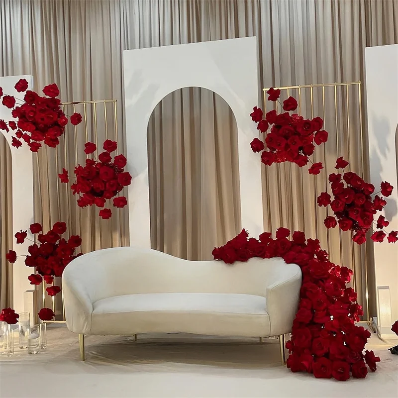 

Modern curved sofa set living room special-shaped fabric casual sofa wedding or club clothing store