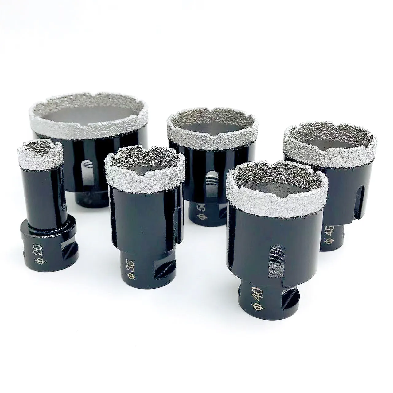 

6 Pcs M14 Thread Diamond Dry Drill Bit Vacuum Brazed Drilling Core Bits Set Porcelain Tiles Crowns Granite Marble Hole Saw Tools