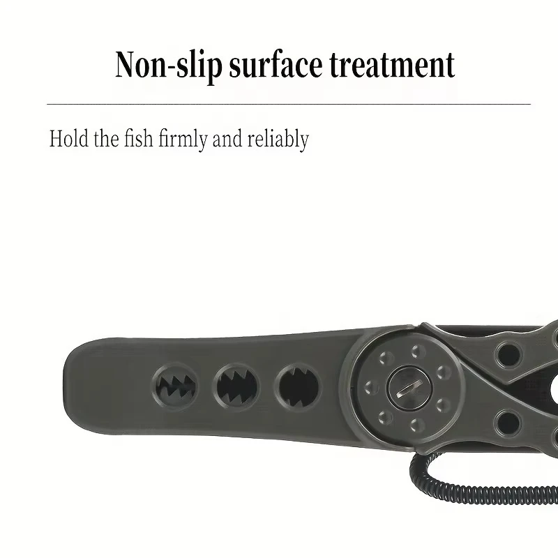 QAJTAO High-Index Plastic Fishing Pliers with Grip & Hook Removal Tool, Durable Catfish Gripper with Non-Slip Handle and Lanyard - view 3