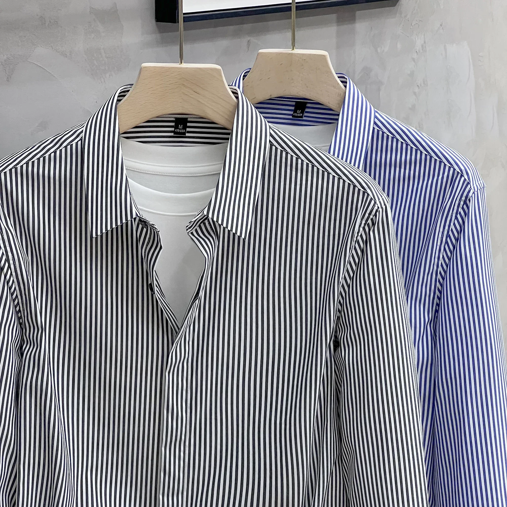 

Elegant Mens Shirts High Quality Check Shirt Luxury Men's Clothing Man Long Sleeve Shirts Clothes Dress Slim