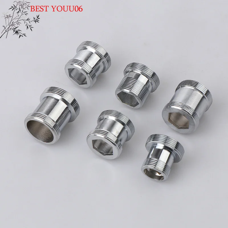Hot M16 M18 M20 M21 M22 M24 Faucet Adapter Thread Transfer Thread Brass Connector Bathroom Kitchen Faucet Spout Accessories