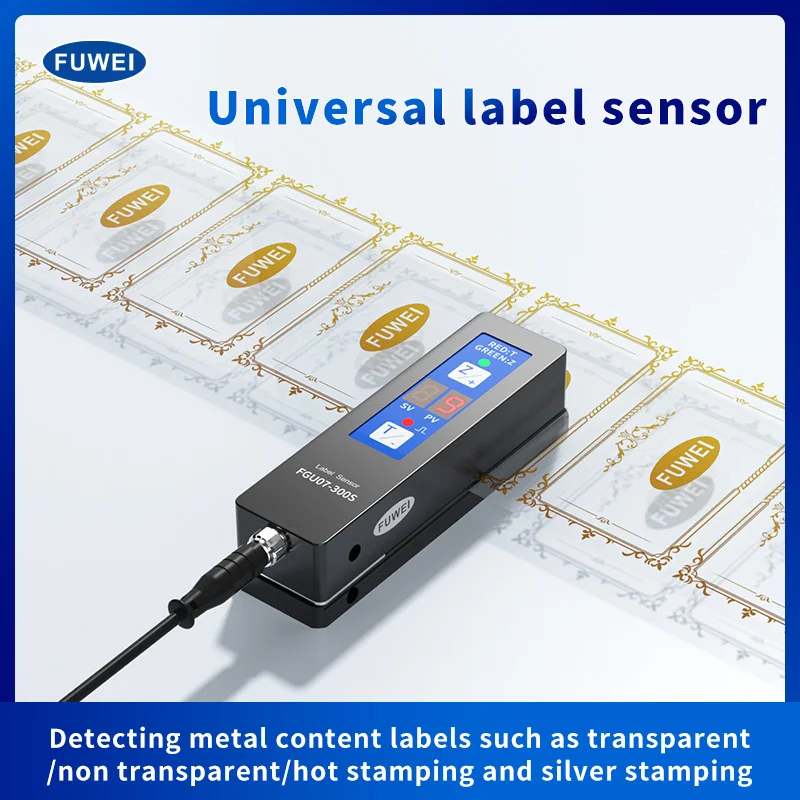 

FUWEI Slot type Digital Display Manual Adjustment Automatic Labeling Machine Transparent Label Sensor Knob Adjustment