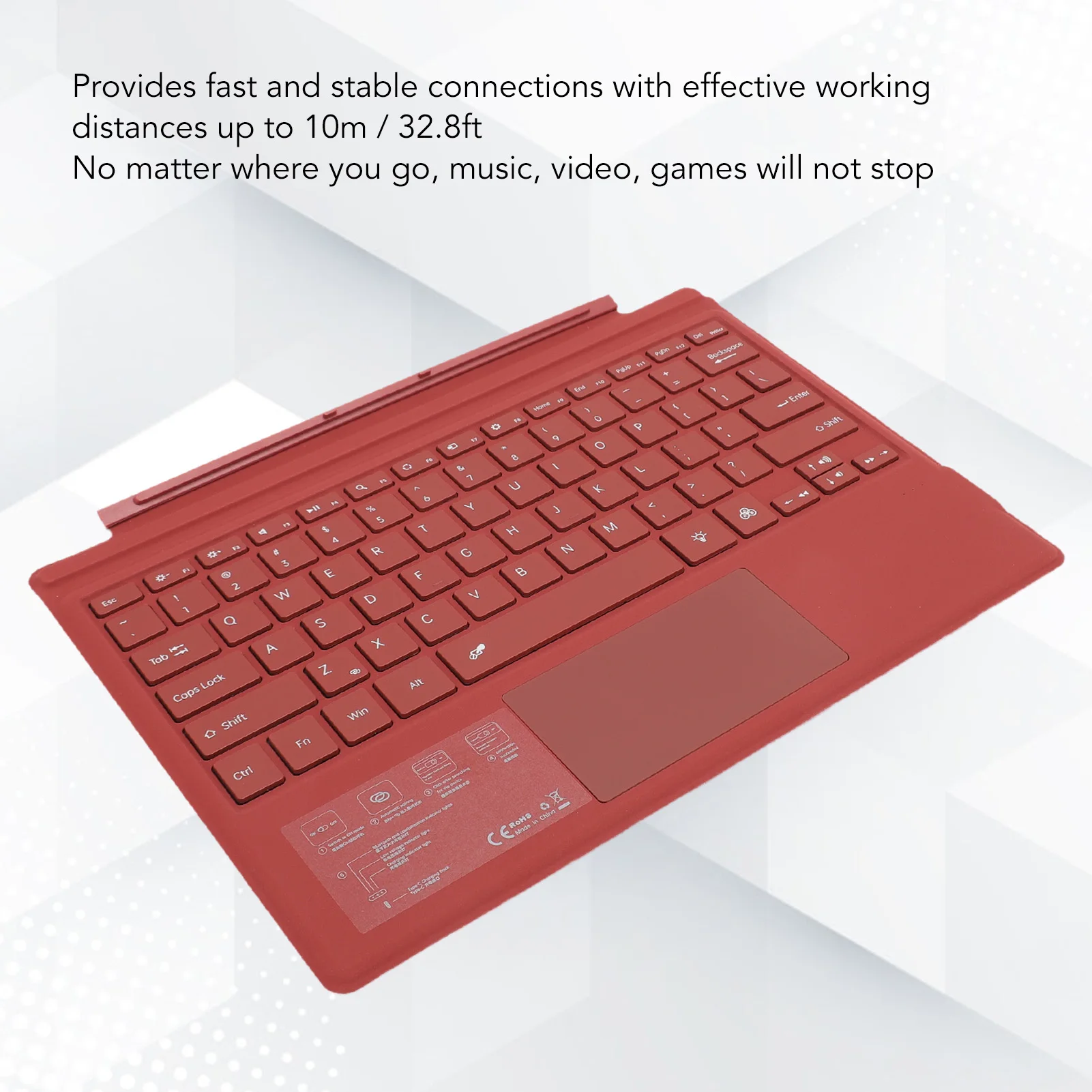 Magnetic Bluetooth5.0 Keyboard Colorful Backlight Multi Touchpad Wireless Tablet Keyboard for Microsoft Surface Pro 3 4 5 6 7