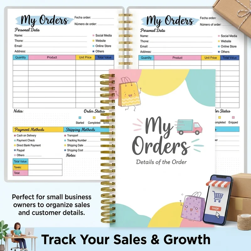 Portable Shopping List Notebook Eco-Friendly Recycled Paper Smooth Writing Surface For Supermarket And Mall Use For Shoppers