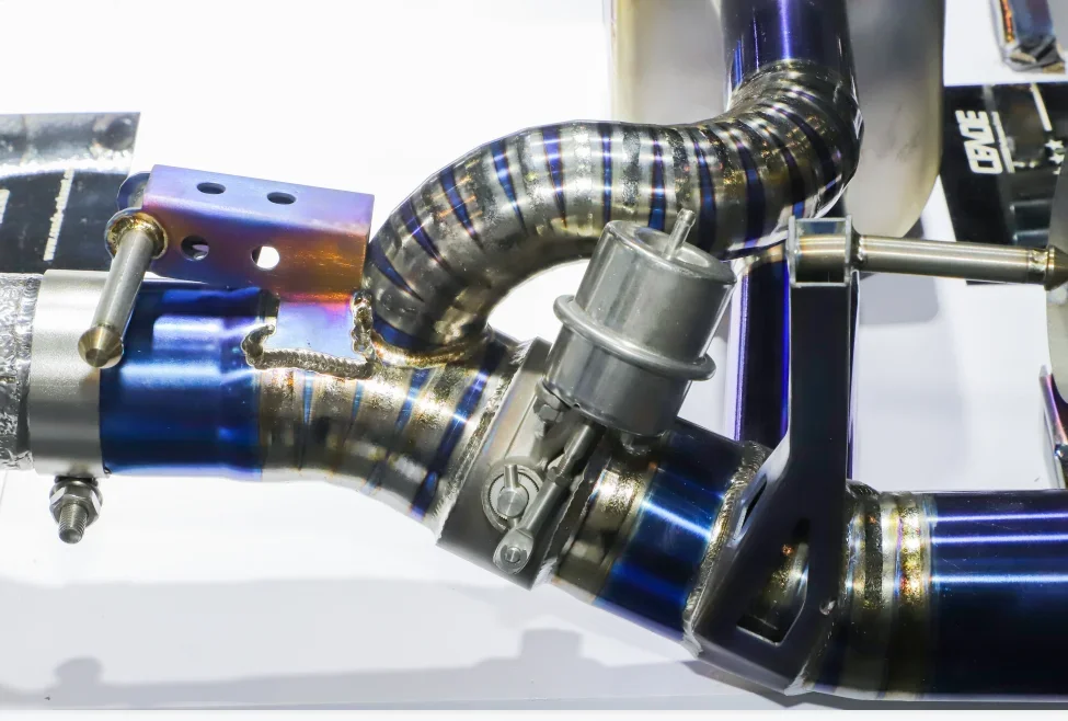 Performance Titanium  Valvetronic muffler pipe tips for Ferrari F488 exhaust